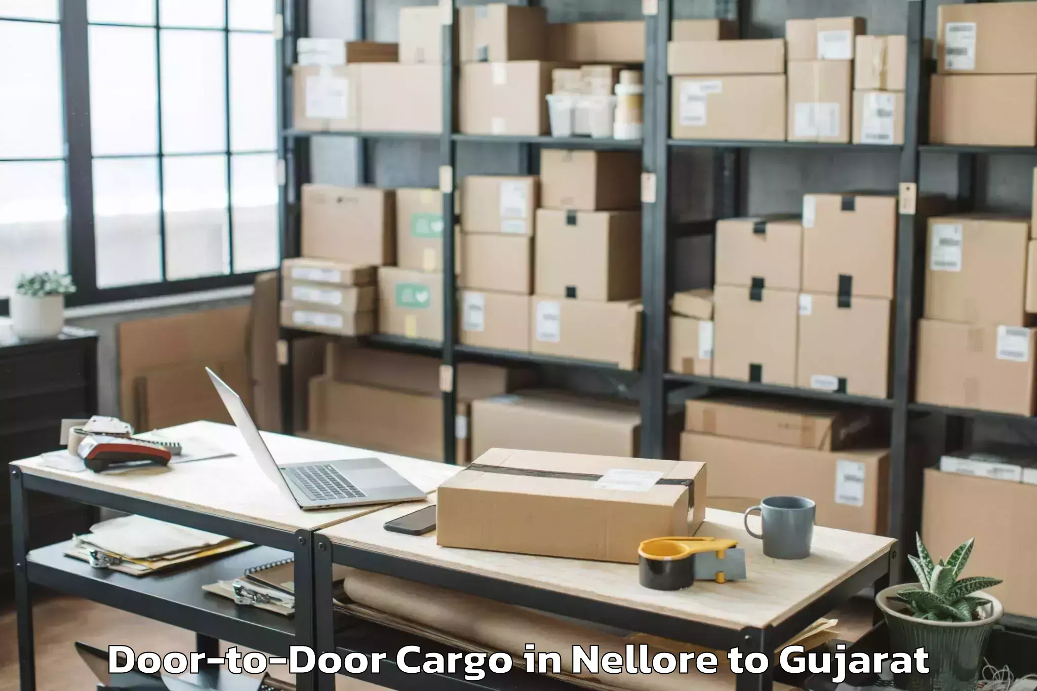 Leading Nellore to Wankaner Door To Door Cargo Provider